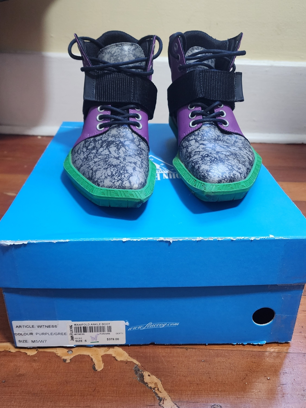 Manifold Witness: Purple/Green High Top